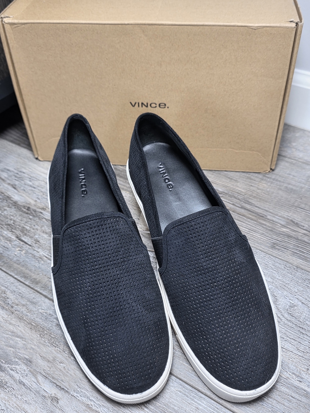 Vince Women's Blair Perforated Suede Slip-on Sneakers Size 11 *NWB READ